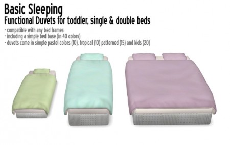 Comfy duvet for all beds by Sandy at Around the Sims 4