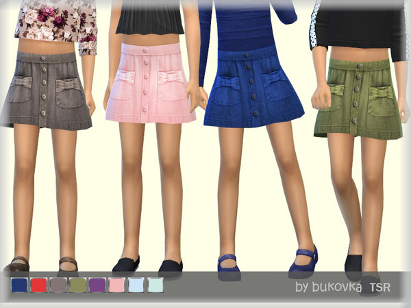 Sims 4 Skirt & Pockets by bukovka at TSR
