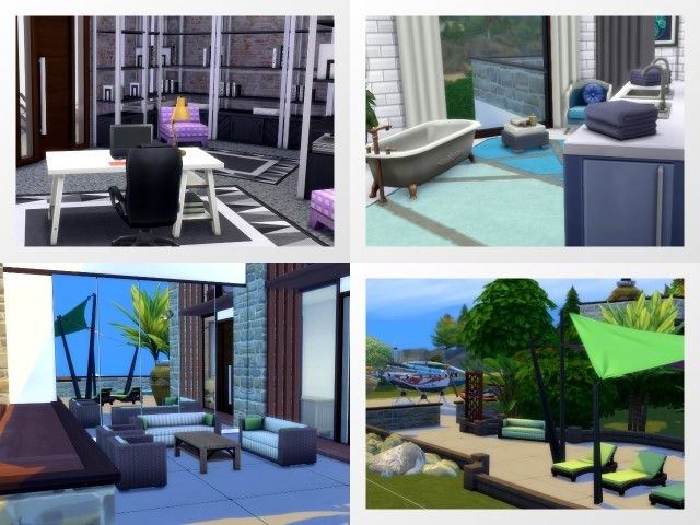 Sims 4 At the cliffs house by Oldbox at All 4 Sims