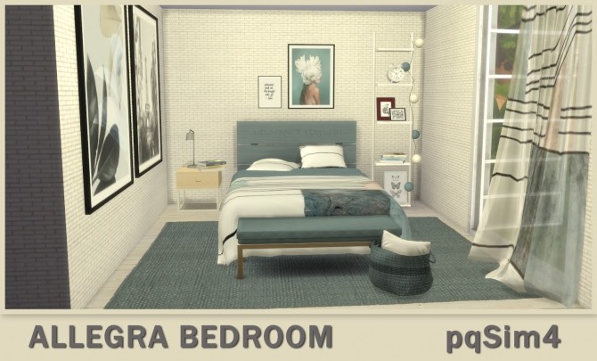 Sims 4 Allegra Bedroom at pqSims4