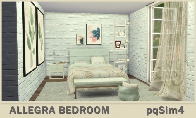 Sims 4 Allegra Bedroom at pqSims4