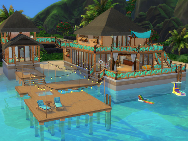 Sims 4 Beach House by simsjuly at TSR
