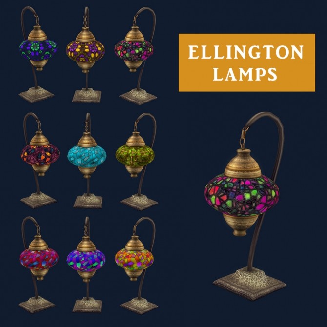 Sims 4 Ellington Lamps (P) at Leo Sims