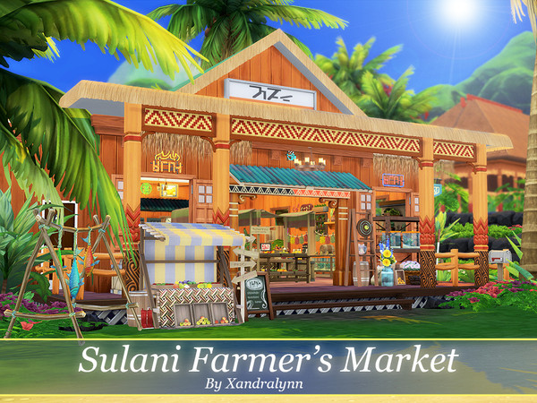 Sims 4 Sulani Farmers Market by Xandralynn at TSR