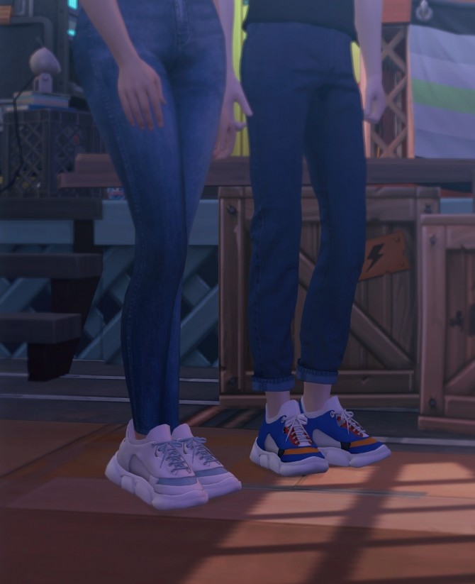 Sims 4 FM&M month shoes at Bedisfull – iridescent