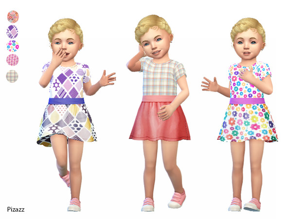 Sims 4 Toddler Dress 01 by pizazz at TSR