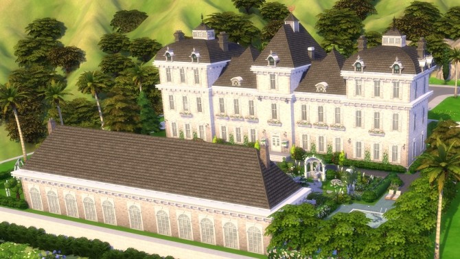 Sims 4 Cheverny castle No CC by BrigitteV at Mod The Sims