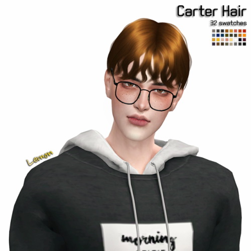 Sims 4 Carter Hair at Lemon Sims 4