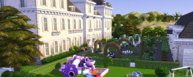 Sims 4 Cheverny castle No CC by BrigitteV at Mod The Sims