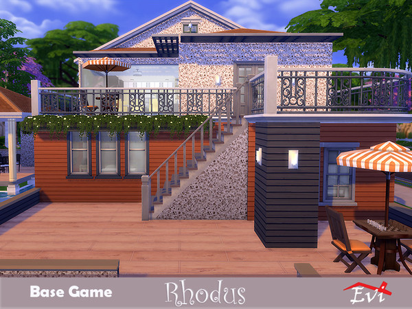 Sims 4 Rhodus big family home by evi at TSR