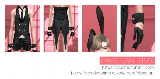 Sims 4 Bunny Boy Set at Obsidian Sims