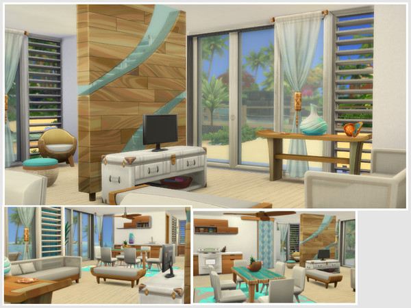 Sims 4 Sea breeze house by philo at TSR