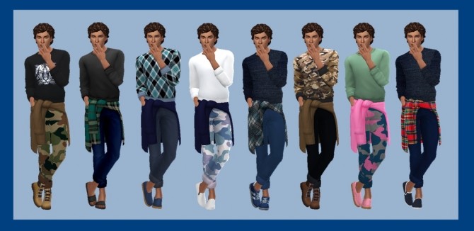 Sims 4 EP04 TIED SHIRT OUTFIT at Sims4Sue