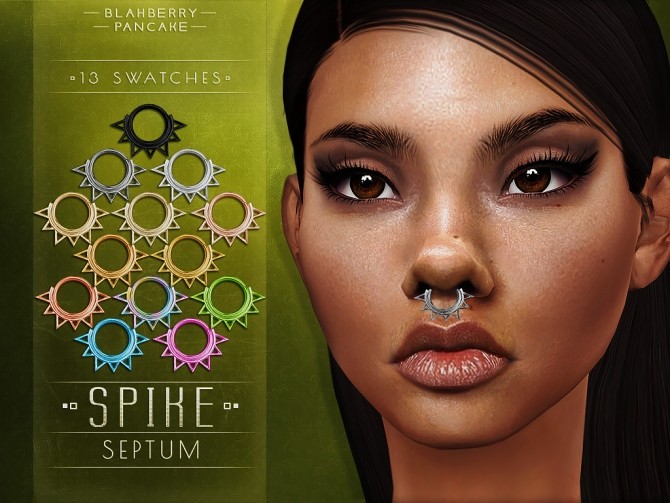 Sims 4 Aster & Spike septum at Blahberry Pancake