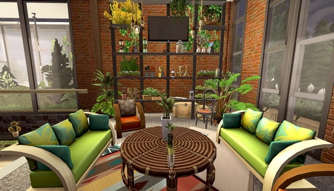Sims 4 Eco Industrial home at HoangLap’s Sims