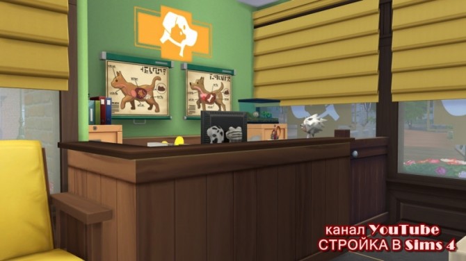 Sims 4 Vet clinic at Sims by Mulena