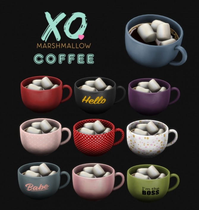 Sims 4 Marshmallow Coffee (P) at Leo Sims