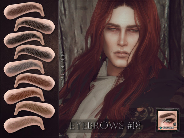 Sims 4 Eyebrows 18 by RemusSirion at TSR