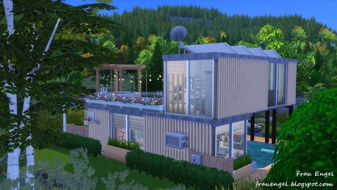 Sims 4 Shipping Container home at Frau Engel