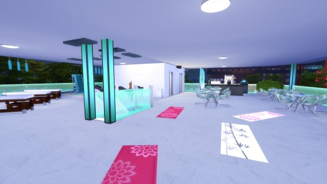 Sims 4 San Myshuno Wellness Center Spa & Pool by dead4lier at Mod The Sims