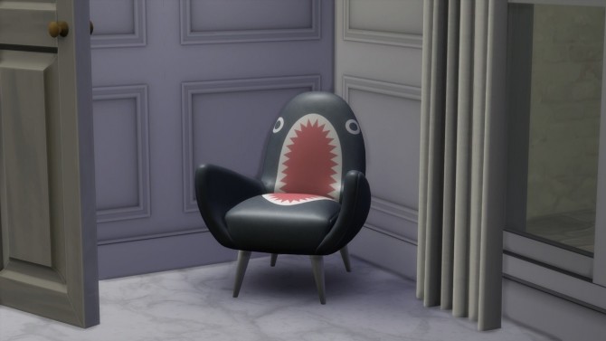 Sims 4 RODNIK SHARK FIN CHAIR at Meinkatz Creations