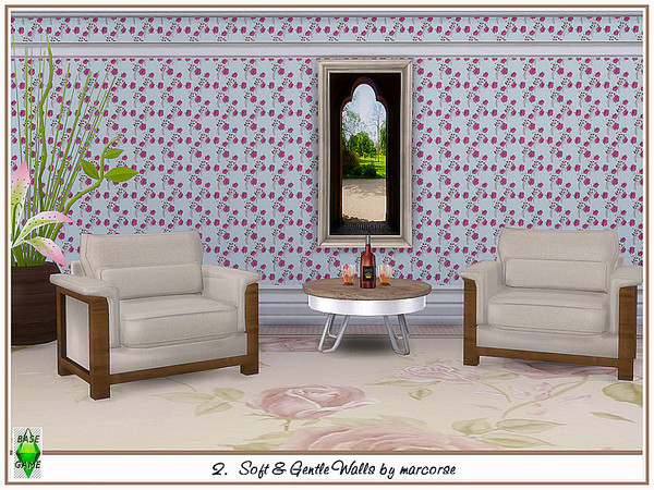 Sims 4 Soft & Gentle Walls by marcorse at TSR