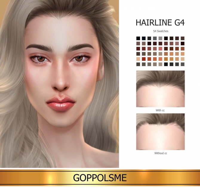 GPME-GOLD Hairline G4 (P) at GOPPOLS Me » Sims 4 Updates