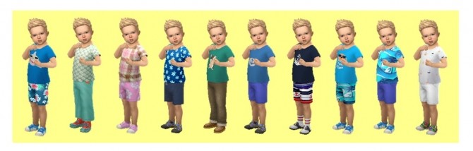 Sims 4 BASE GAME PATTERNED TEE TU at Sims4Sue
