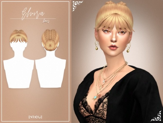 Sims 4 Elvira Hairstyle at Enriques4