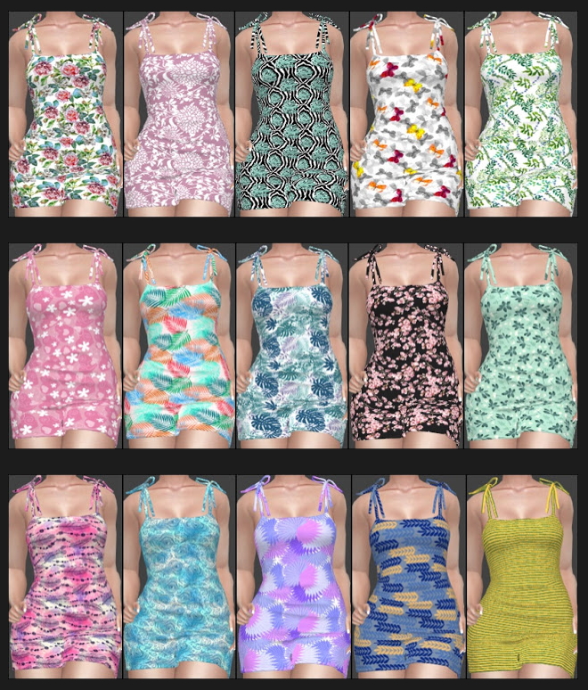 Sims 4 NitroPanic Dresses Recolors at Annett’s Sims 4 Welt