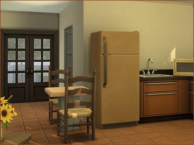 Sims 4 Mea Tiny Semi Modern house by oumamea at Mod The Sims