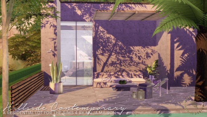 Sims 4 HILLSIDE CONTEMPORARY HOUSE at Milja Maison
