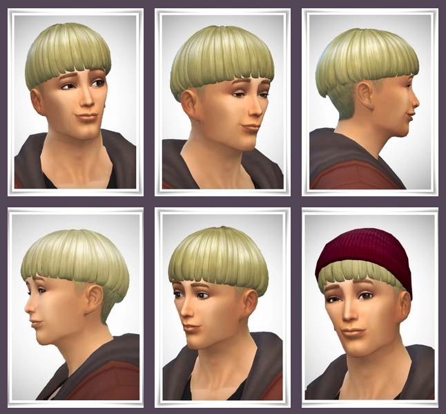 Sims 4 Bowl Cut Hair Conversion male at Birksches Sims Blog