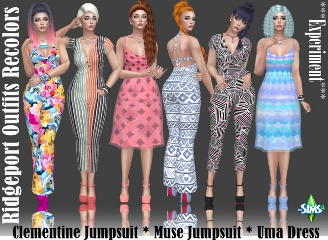 Sims 4 Ridgeport Outfit Recolors at Annett’s Sims 4 Welt
