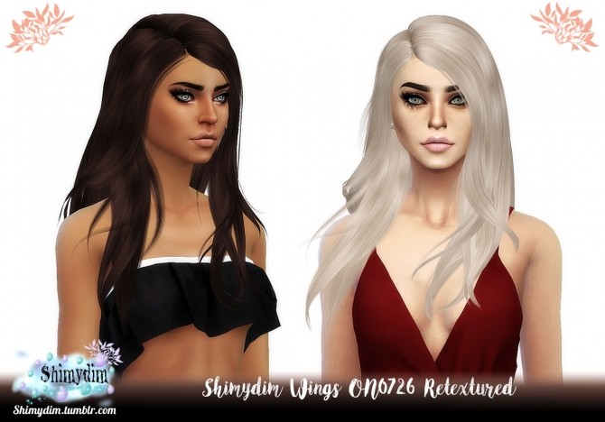 Sims 4 Wings ON0726 Hair Retexture Naturals & Unnaturals + Child at Shimydim Sims