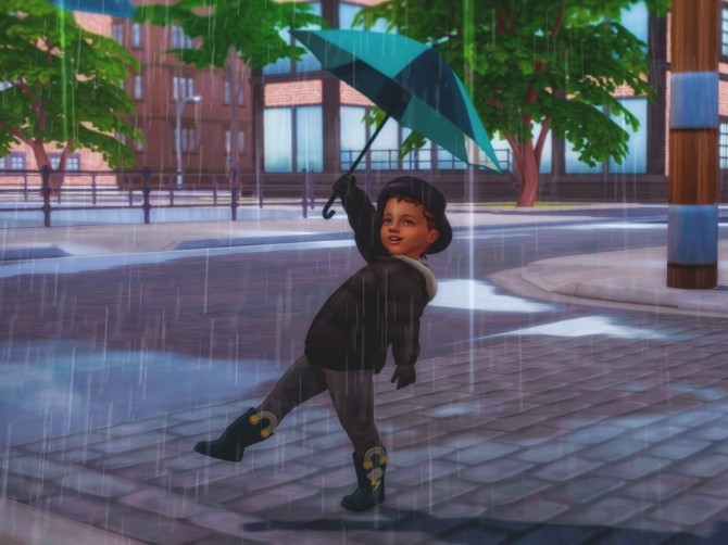 Sims 4 Umbrella Poses for Toddlers at Katverse