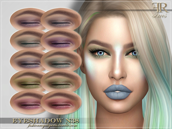 Sims 4 FRS Eyeshadow N38 by FashionRoyaltySims at TSR