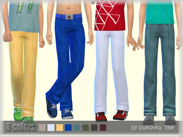 Sims 4 Linen Pants by bukovka at TSR