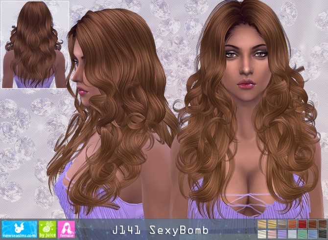 Sims 4 Hair J141 SBomb (P) at Newsea Sims 4
