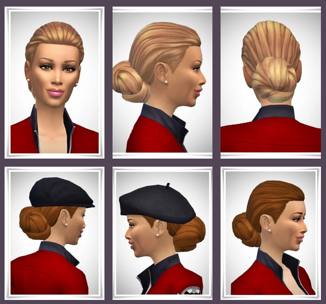 Sims 4 Lady Smooth Knot Hair at Birksches Sims Blog