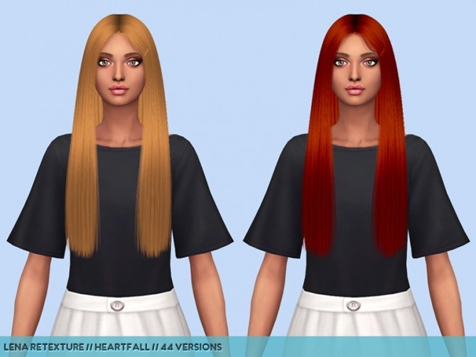 Sims 4 Hair retextures part 1 at Heartfall