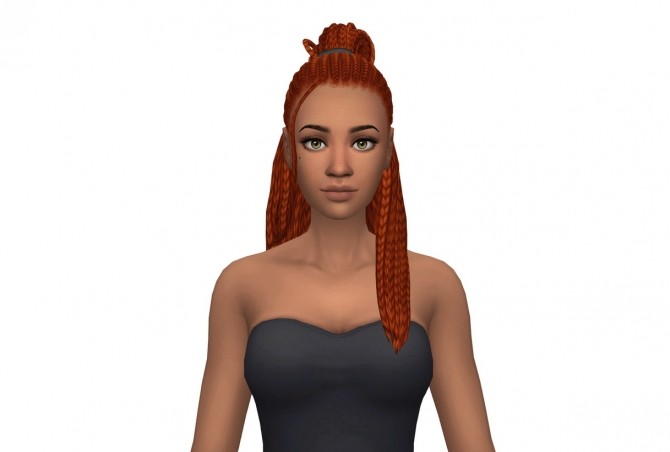 Sims 4 Crew Braids Base Game Compatible Hair at leeleesims1