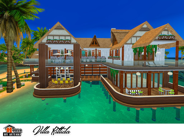 Sims 4 Villa Kittida by autaki at TSR