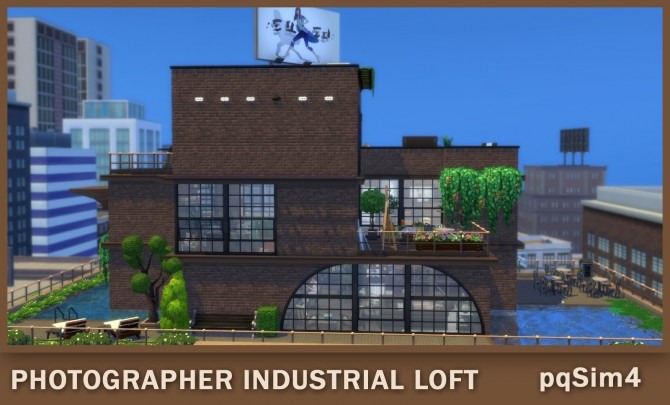 Sims 4 Industrial Photographer Penthouse at pqSims4