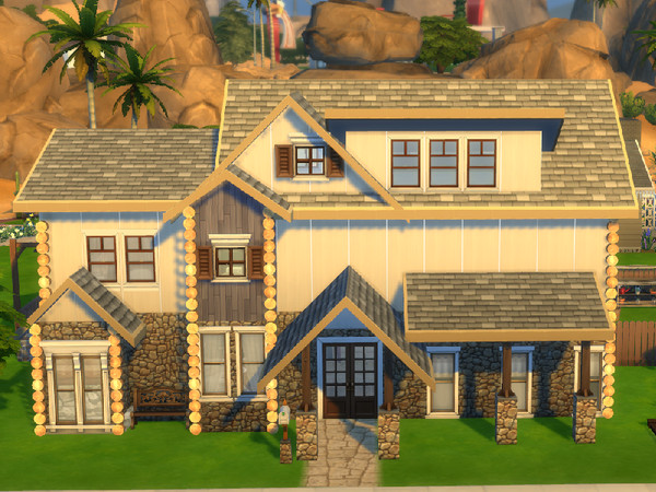 Sims 4 Rustic Cozy House by cvtrvs at TSR