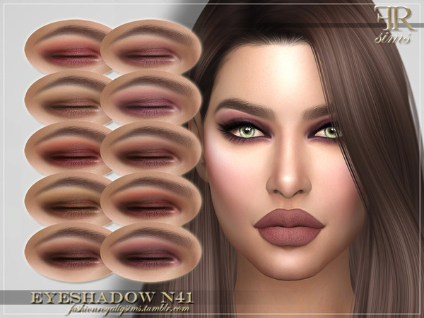 Sims 4 FRS Eyeshadow N41 by FashionRoyaltySims at TSR
