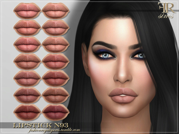 Sims 4 FRS Lipstick N93 by FashionRoyaltySims at TSR