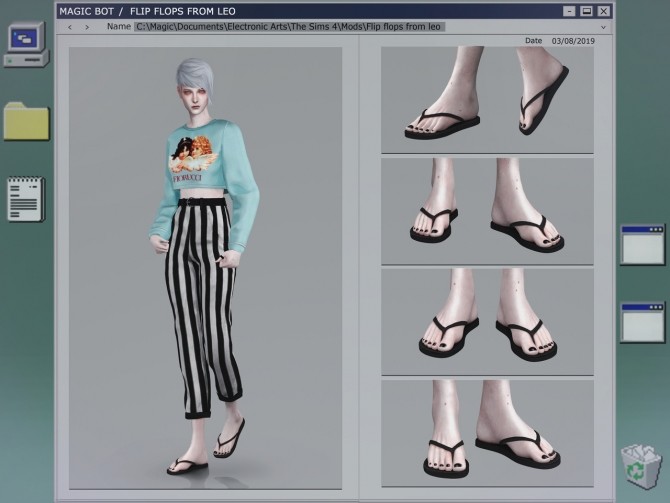 Sims 4 FLIPS FLOPS FROM LEO at Magic bot