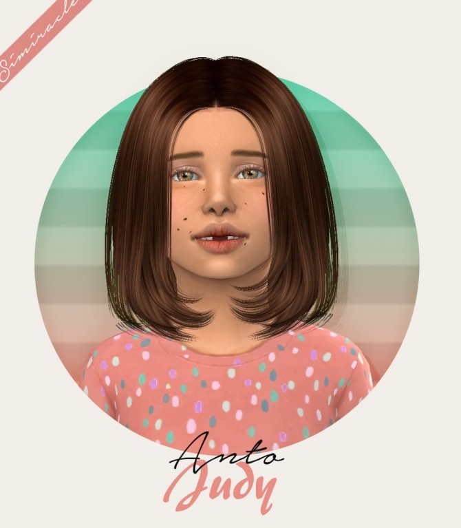 Sims 4 Anto Judy Hair Kids Version at Simiracle