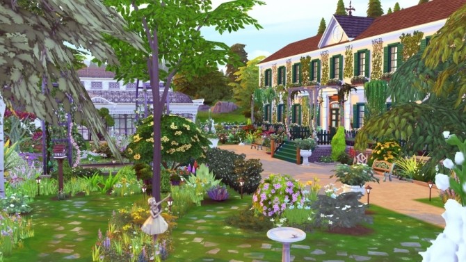 Sims 4 Giverny garden of Claude Monet by Bloup at Sims Artists